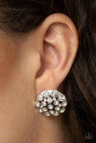 Paparazzi "Hollywood Drama" White Post Earrings Paparazzi Jewelry