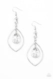 Paparazzi "Priceless" White Earrings Paparazzi Jewelry