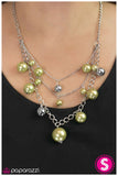 Paparazzi "Classically Captivating" Green Necklace & Earring Set Paparazzi Jewelry
