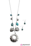 Paparazzi "Home is Where the Heart is" Blue Necklace & Earring Set Paparazzi Jewelry
