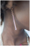 Paparazzi "Metallic Crescendo" Gold Necklace & Earring Set Paparazzi Jewelry