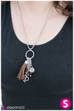 Paparazzi "On the Outskirts" Brown Necklace & Earring Set Paparazzi Jewelry