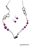 Paparazzi "That Thing You Do" Purple Necklace & Earring Set Paparazzi Jewelry
