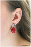 Paparazzi "Stone Cliffs" Red Post Earrings Paparazzi Jewelry