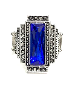 Paparazzi "Empire" Fashion Fix EXCLUSIVE Blue Ring Paparazzi Jewelry