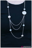 Paparazzi "Ripple of Excitement" Silver Necklace & Earring Set Paparazzi Jewelry