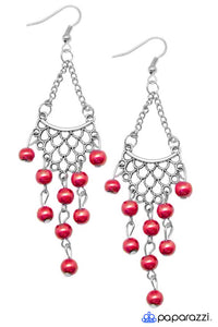 Paparazzi "What A Catch" Red Earrings Paparazzi Jewelry