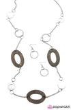 Paparazzi "See the Distinction?" White Necklace & Earring Set Paparazzi Jewelry