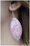Paparazzi "Di-VINE Intervention" Purple Silver Vine Earrings Paparazzi Jewelry