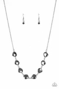 Paparazzi VINTAGE VAULT "The Imperfectionist" Silver Necklace & Earring Set Paparazzi Jewelry