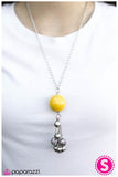 Paparazzi "Globetrotter" Yellow Necklace & Earring Set Paparazzi Jewelry
