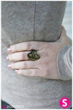 Paparazzi "Survivor" Brass Tribal Etched Ring Paparazzi Jewelry