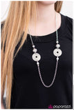 Paparazzi "Dancing Queen" Silver Bead and Disc Necklace & Earring Set Paparazzi Jewelry