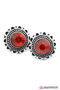 Paparazzi "Single and Ready to Mingle" Red Post Earrings Paparazzi Jewelry
