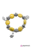 Paparazzi "Smooth Move" Yellow 039XX Bracelet Paparazzi Jewelry