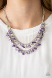 Paparazzi "Pebble Pioneer" Purple Necklace & Earring Set Paparazzi Jewelry