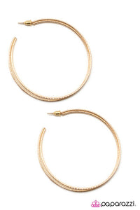 Paparazzi "The All-Star" Gold Skinny Hoop Earrings Paparazzi Jewelry