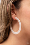 Paparazzi VINTAGE VAULT "HAUTE Tamale" White Earrings Paparazzi Jewelry