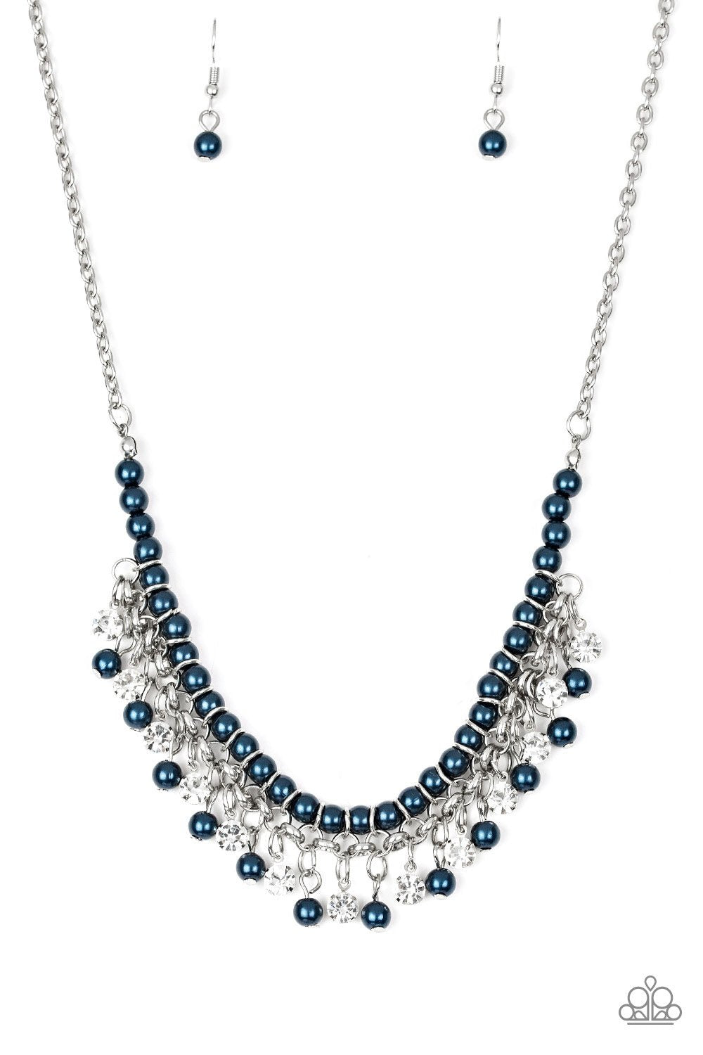 Paparazzi Necklace- Seasonal Sensation- Blue, Silver and Brown Beads | eBay
