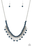 Paparazzi "A Touch Of Classy" Blue Necklace & Earring Set Paparazzi Jewelry