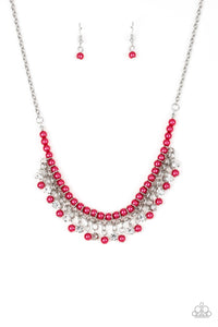 Paparazzi "A Touch Of Classy" Pink Necklace & Earring Set Paparazzi Jewelry
