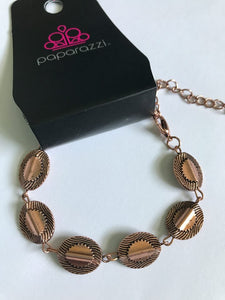 Paparazzi "Absolutely Radiant" Copper Bracelet Paparazzi Jewelry