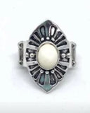 Paparazzi VINTAGE VAULT "HOMESTEAD For The Weekend" White Ring Paparazzi Jewelry