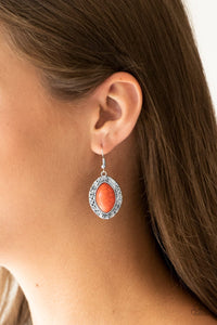 Paparazzi "Aztec Horizons" Orange Earrings Paparazzi Jewelry