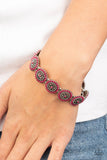 Paparazzi "Bohemian Flowerbed" Pink Bracelet Paparazzi Jewelry