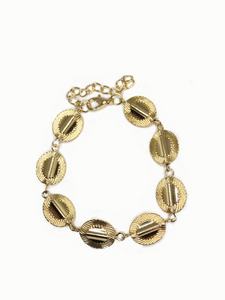 Paparazzi VINTAGE VAULT "Absolutely Radiant" Gold Bracelet Paparazzi Jewelry