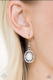 Paparazzi VINTAGE VAULT "Fabulously Fairytale" FASHION FIX White Earrings Paparazzi Jewelry