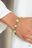 Paparazzi "Carved In SANDSTONE" Yellow Bracelet Paparazzi Jewelry