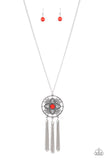Paparazzi "Chasing Dreams" Red Necklace & Earring Set Paparazzi Jewelry