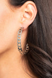 Paparazzi "Climate CHAINge" Silver Hoop Earrings Paparazzi Jewelry
