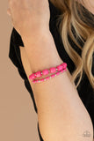 Paparazzi "Colorfully Country" Pink Bracelet Paparazzi Jewelry
