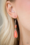 Paparazzi "Courageously Canyon" Orange Earrings Paparazzi Jewelry