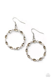 Paparazzi "Crystal Circlets" Brown Earrings Paparazzi Jewelry