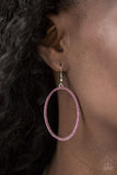 Paparazzi VINTAGE VAULT "Dazzle On Demand" Pink Earrings Paparazzi Jewelry