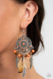 Paparazzi "Desert Plains" Orange Earrings Paparazzi Jewelry