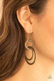 Paparazzi "Distractingly Dizzy" Brass Earrings Paparazzi Jewelry