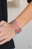 Paparazzi "Fashion Frenzy" Pink Bracelet Paparazzi Jewelry