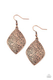 Paparazzi "Flauntable Florals" Copper Earrings Paparazzi Jewelry