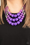 Paparazzi "Forbidden Fruit" Purple Necklace & Earring Set Paparazzi Jewelry