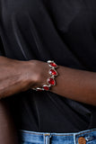Paparazzi "Free Rein" Red Bracelet Paparazzi Jewelry