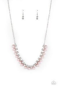 Paparazzi "Frozen in TIMELESS" Pink Necklace & Earring Set Paparazzi Jewelry