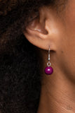 Paparazzi "Fruity Fashion" Purple Necklace & Earring Set Paparazzi Jewelry