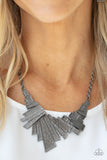 Paparazzi "Happily Ever Aftershock" Black Necklace & Earring Set Paparazzi Jewelry