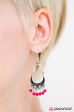 Paparazzi VINTAGE VAULT "Hopelessly Houston" Pink Earrings Paparazzi Jewelry