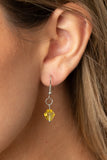 Paparazzi "I Be-LEAF" Yellow Necklace & Earring Set Paparazzi Jewelry