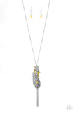 Paparazzi "I Be-LEAF" Yellow Necklace & Earring Set Paparazzi Jewelry